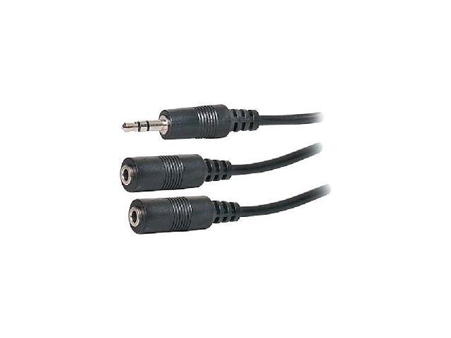 Steren 255-042 3.5mm Connector 6" 3.5mm Y-Cable Audio Adapter