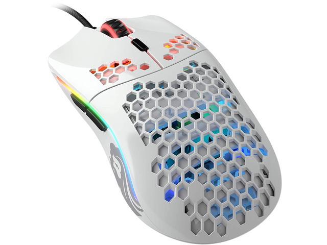 Glorious Model O Minus GOM-GWHITE Glossy White Gaming Mouse - Newegg.com