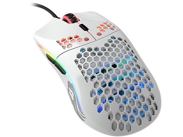 Glorious Model O Minus Gom Gwhite Glossy White Gaming Mouse Newegg Com