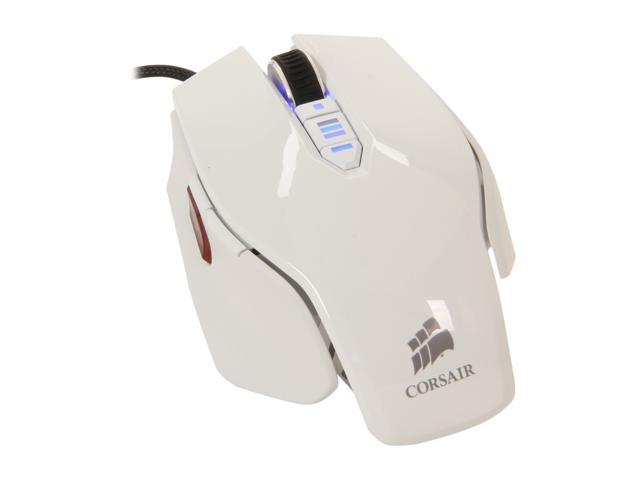 Corsair Vengeance M65 CH-9000022-NA White 8 Buttons USB Wired Laser 8200 dpi Gaming Mouse
