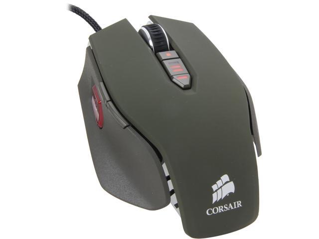 Corsair Vengeance M65 CH-9000024-NA Military Green 8 Buttons USB Wired Laser 8200 dpi Gaming Mouse
