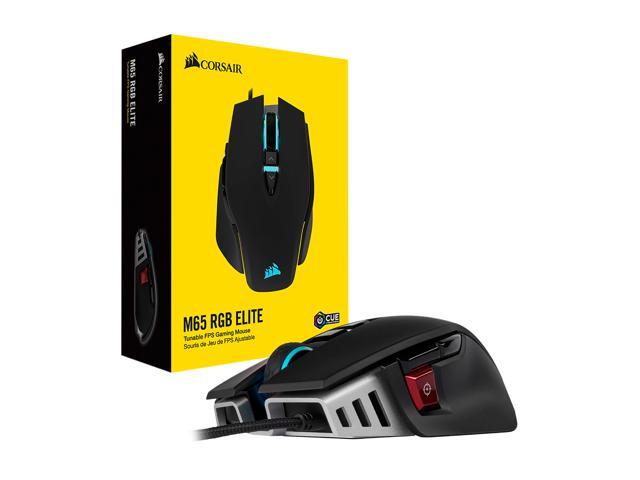 Corsair M65 RGB ELITE Tunable FPS Gaming Mouse, Black - Newegg.com