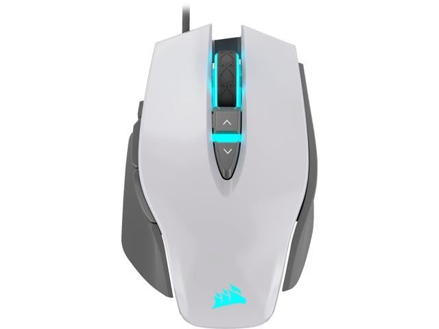 Corsair M65 RGB ELITE Tunable FPS Gaming Mouse, White, Backlit RGB LED, 18000 dpi, Optical