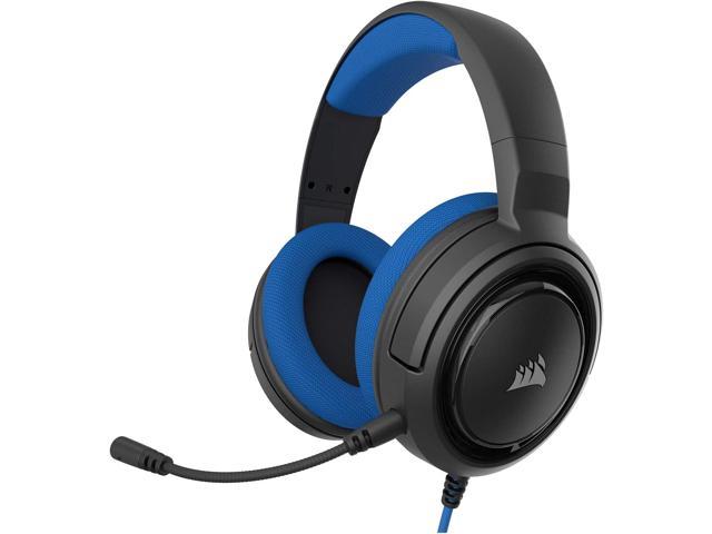 Corsair HS35 - Stereo Gaming Headset - Memory Foam Earcups - Discord Certified- Works with PC, Xbox Series X, Xbox Series S, Xbox One, PS5, PS4, Nintendo Switch and Mobile – Blue
