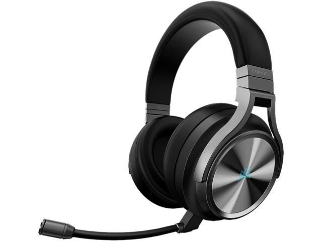 Corsair Virtuoso RGB Wireless SE Gaming Headset - 7.1 Surround Sound Broadcast Quality Microphone - Foam Earcups - 20 Hour Battery Life Works w/ PC, MacOS, PS5 - Gunmetal Gaming Headsets -