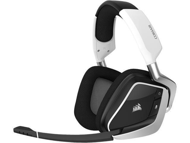 Corsair VOID RGB ELITE Wireless Circumaural Premium Gaming Headset with 7.1 Surround Sound, White