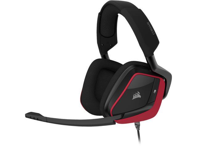 Corsair VOID ELITE SURROUND 3.5mm/ USB Connector Circumaural Premium Gaming Headset with 7.1 Surround Sound, Cherry