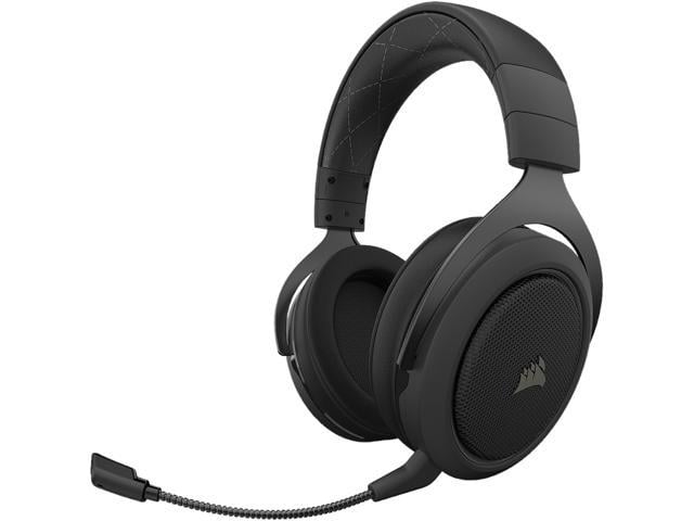 Corsair HS70 Pro Wireless Gaming Headset - 7.1 Surround Sound Headphones for PC, MacOS, PS5, PS4 - Discord Certified - 50mm Drivers – Carbon
