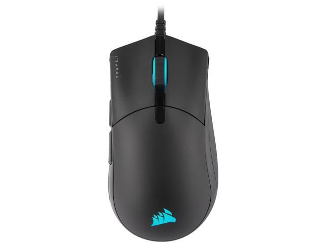 Corsair SABRE RGB PRO CHAMPION SERIES CH-9303111-NA Black 6 Buttons 1 x Wheel USB 2.0 Type-A Wired PixArt PMW3392 18000 dpi FPS/MOBA Gaming Mouse