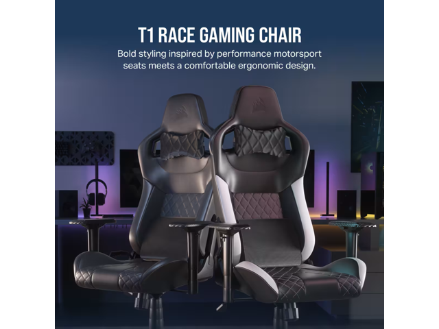 Corsair T1 RACE Gaming Chair - Black CF-9010059-WW - Newegg.com