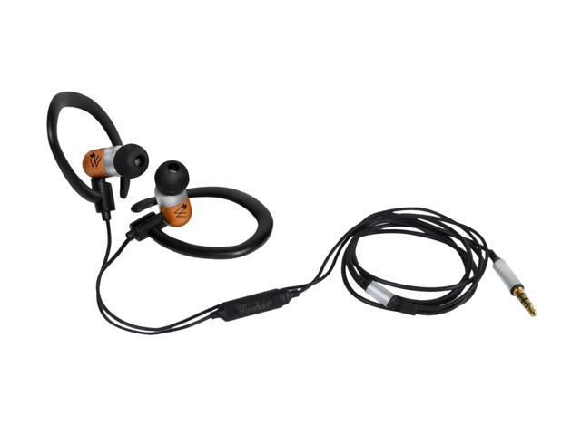 Woodees IESW200B 3.5mm Connector Inner Ear Sport Stereo Earphone with Microphone