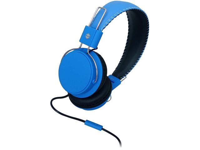 MQbix Blue MQHT570BLU Earfoam Layers High Performance Headphones with ...