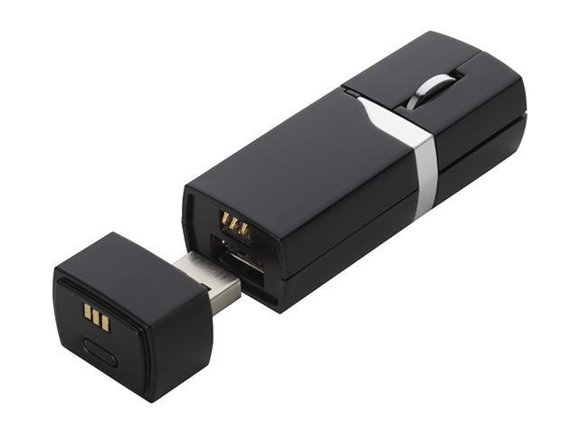 SMK-LINK VP6152 Black 3 Buttons 1 x Wheel 2.4GHz RF Wireless Lipstick-sized Ultra-Mini Mouse