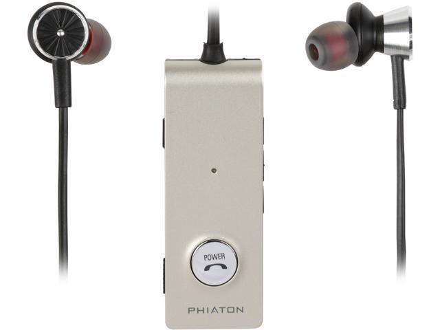 Phiaton BT 220 NC Active Noise Cancelling Wireless Bluetooth Earphones - Long Lasting Battery Life, Pocket Clip, and Everplay-X Tether Cable