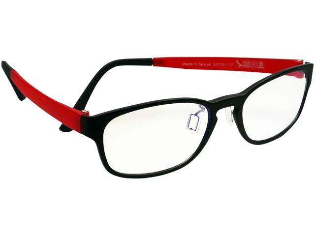 HornetTek Archgon Anti Blue-Light Glasses Black and Red Frame