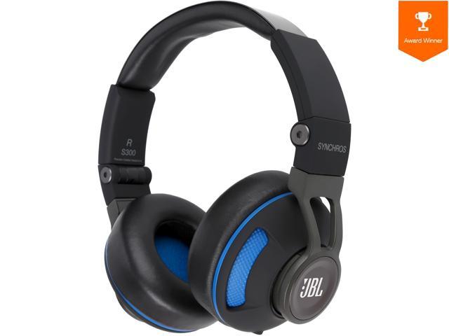 JBL Synchros S300 Premium On-Ear Headphones for Android with built-in remote/Microphone - Black/Blue