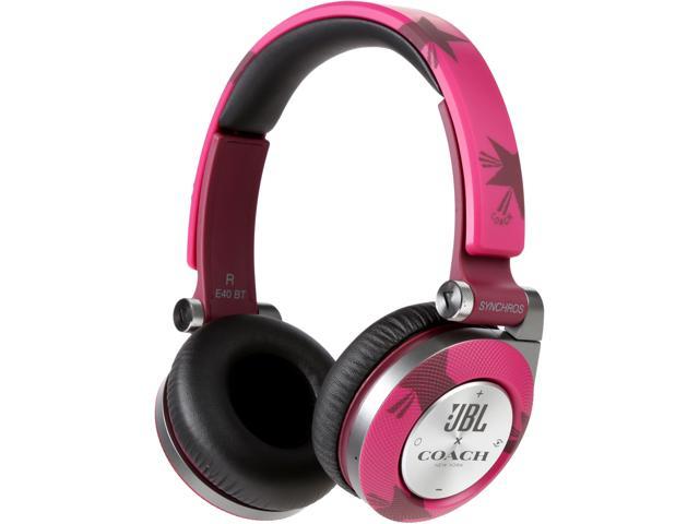 JBL Coach E40BTSSCOACH Limited Edition On-Ear Bluetooth Headphones - Pink