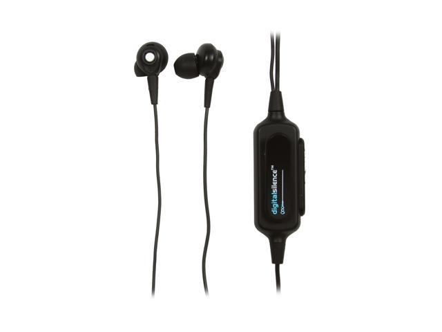 Digital Silence Black Stereo Analogue Ambient Noise Cancelling Headset with Microphone DS-101A