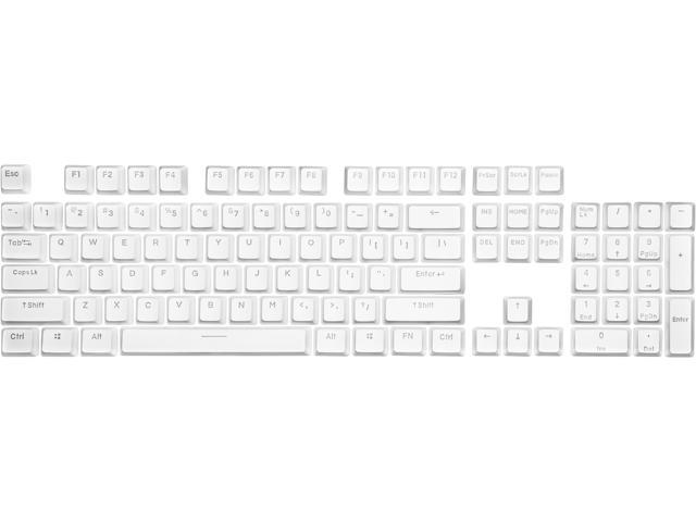 COOLER MASTER KC-NPDWF1-US PBT Doubleshot Backlit Keycap Upgrade Set White for Mechanical Keyboards