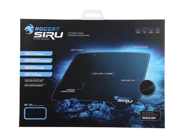Roccat Siru Desk Fitting Mousepad Pitch Black Newegg Com