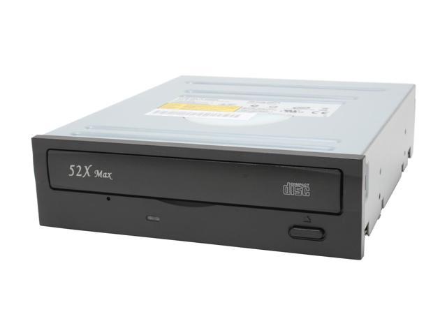 LITE-ON Black 52X CD-ROM SATA CD-ROM Drive Model LTN-52S1S-10 - OEM