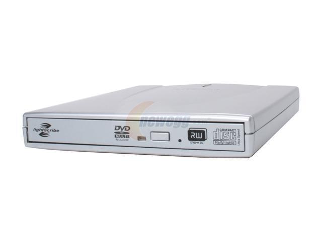 LITE-ON USB 2.0 External Slim 8X DVD Burner with LightScribe Model DX-8A1H-01 LightScribe Support