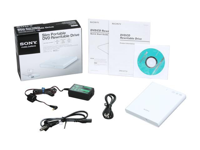Sony Optiarc CD/DVD Burner(external) Model DRX-S77U/W - Newegg.com