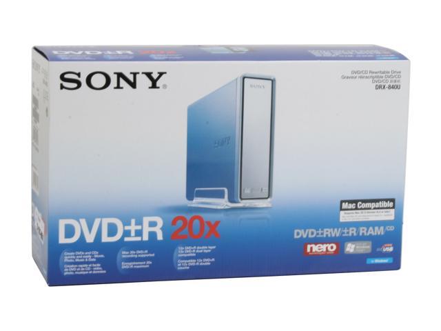 SONY USB 2.0 External Multi-Format DVD Burner Model DRX840U - Newegg.com