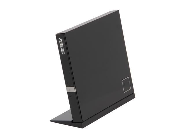 ASUS USB 2.0 External Blu-Ray 6X Writer with BDXL Support MacOS Compatible Model SBW-06D2X-U/BLK/G/AS