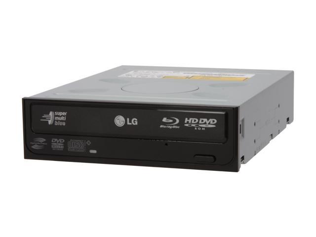 LG Black 6X BD-ROM 16X DVD-ROM 40X CD-ROM SATA Internal Combo LG Blu-ray/HD DVD-ROM & 16X DVD±R DVD Burner Model GGC-H20L - OEM