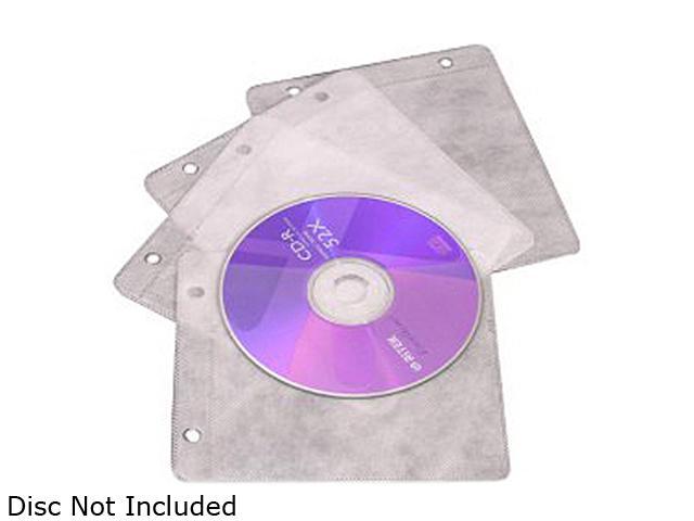 inland 2850 Pro DVD CD EZ Sleeves Holds2 50 Pack