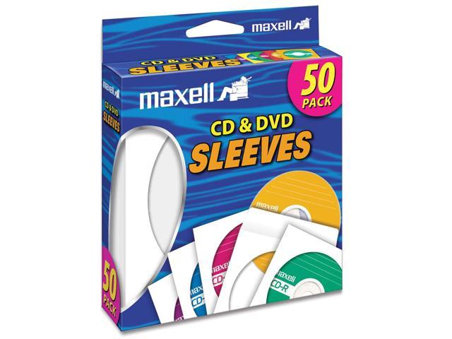 maxell 190135 CD-400 CD/DVD Sleeves (50-Pack)