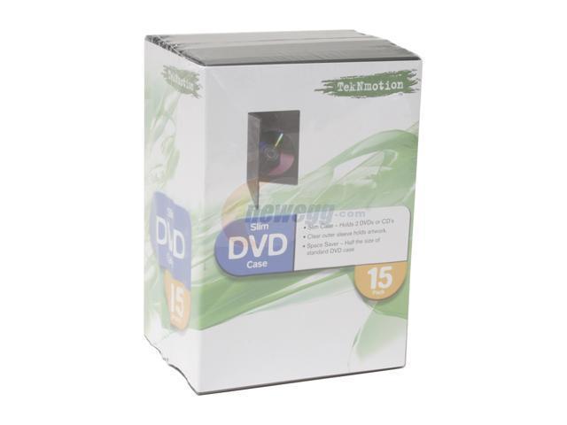 TekNmotion TM-DVD15S2 Slim DVD Case 15 pack