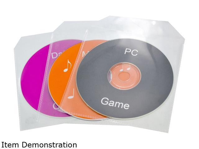 TekNmotion TM-CLS1000 1000 Single CD/DVD Clear Plastic Sleeves