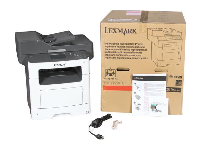 Где серийный номер мфу lexmark mx511de