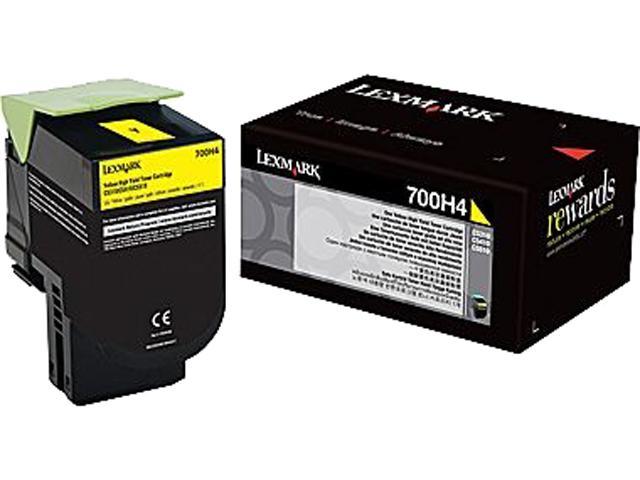 Lexmark 70C0H40 High Yield Toner Cartridge - Yellow