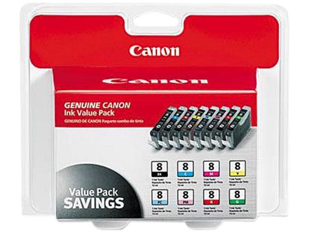 Canon Cli 8 Ink Cartridge Combo Pack Blackcyanmagentayellowphoto Cyanphoto Magentared 