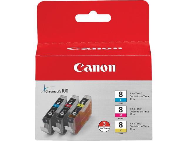 Canon CLI-8 Ink Cartridge - Combo Pack - Cyan/Magenta/Yellow - Newegg.com