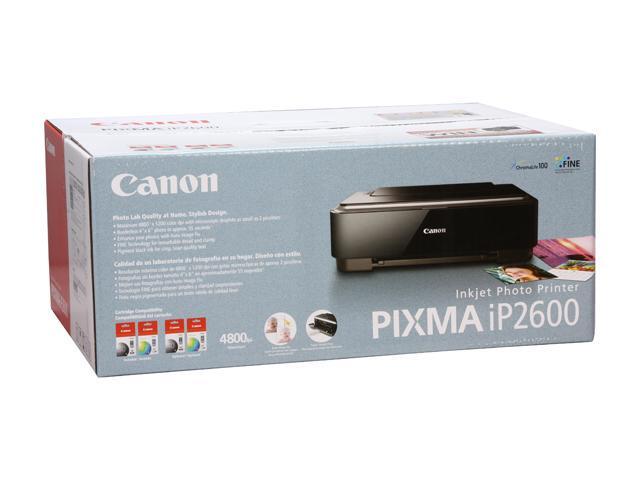 ubehagelig Absorbere arbejder Canon PIXMA iP2600 2435B002 Up to 22 ppm Black Print Speed 4800 x 1200 dpi  Color Print Quality USB InkJet Photo Color Printer Inkjet Printers -  Newegg.com