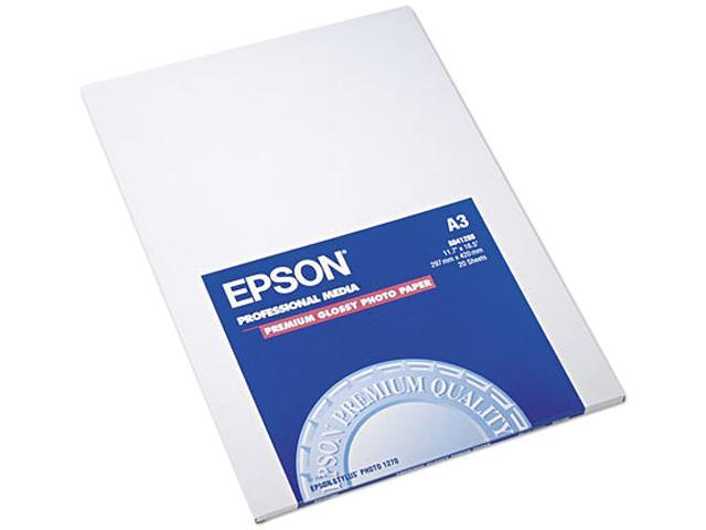 Epson S041288 Premium Photo Paper A3 - 11.70" x 16.50" -  1 / Pack - White