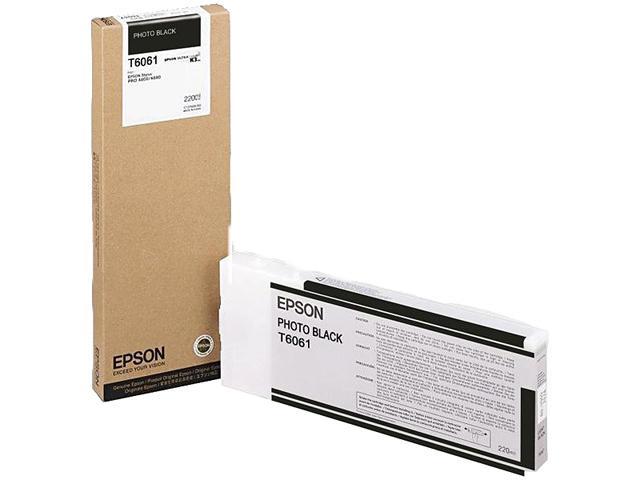 EPSON T606100 220 ml UltraChrome Ink Cartridge Photo Black - Newegg.com