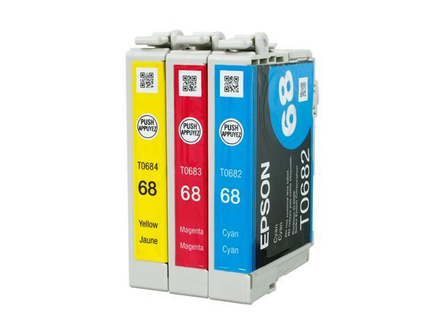 Epson 68 T068520 Durabrite Ultra High Capacity Multi Pack Ink Cartridge 3 Colors 8348