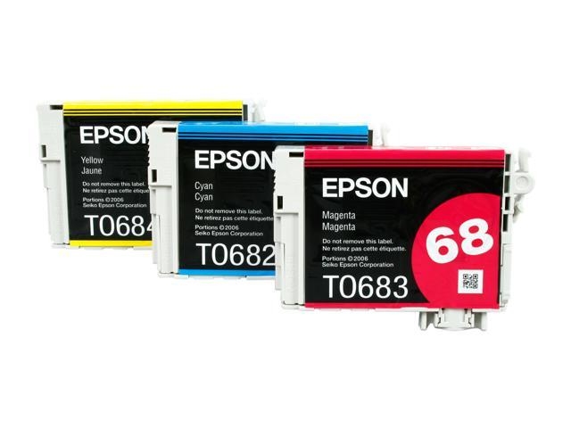 Epson 68 T068520 Durabrite Ultra High Capacity Multi Pack Ink Cartridge 3 Colors 2965