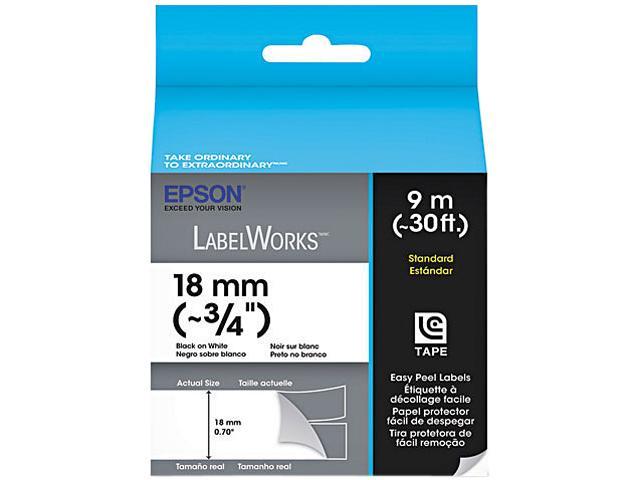 EPSON LC-5WBN9 LabelWorks Standard LC Tape Cartridge ~3/4" Black on White