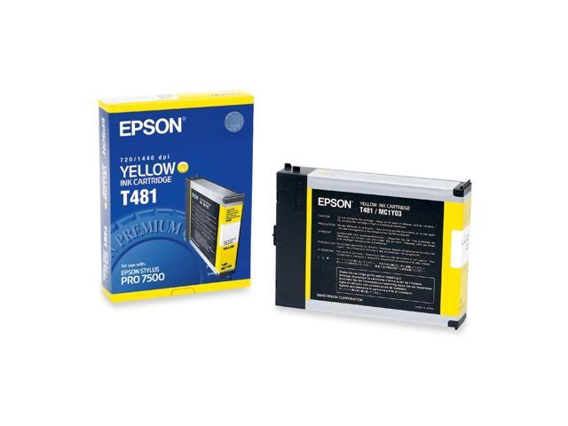 Epson - T481011 - Epson Yellow Ink Cartridge - Yellow - Inkjet - 1 Pack
