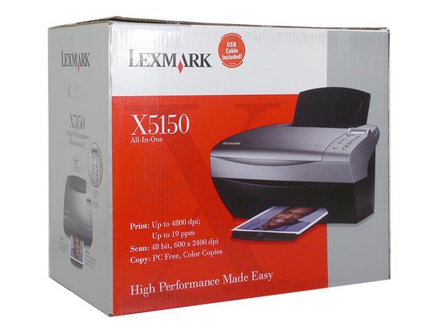 LEXMARK X5150 ppm Black Print Speed 4800 x 1200 dpi Color Quality InkJet MFC / All-In-One Printer Inkjet Printers - Newegg.com