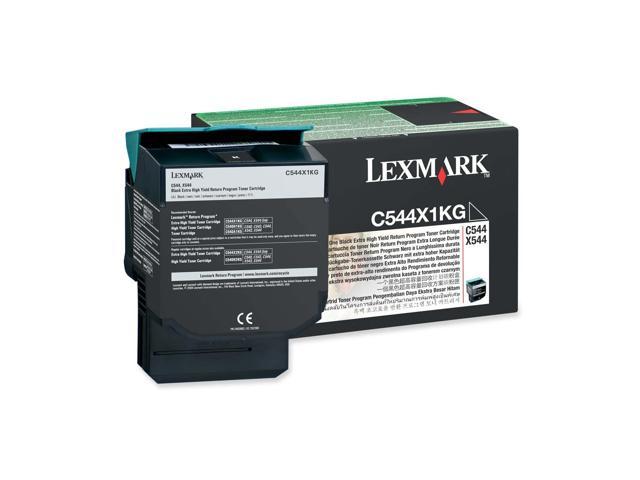 LEXMARK C544X1KG C544, X544 Extra High Yield Return Program Toner Cartridge Black