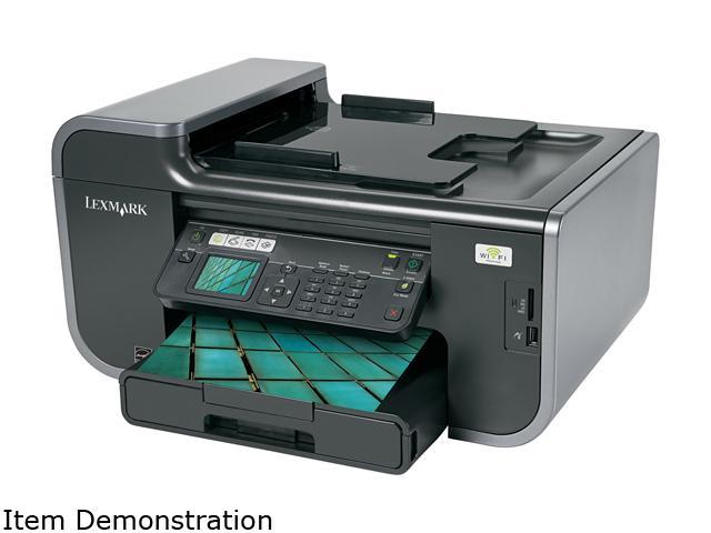LEXMARK Prevail Pro705 90T7005 Up to 33 ppm Black Print Speed 4800 x 1200 dpi Color Print Quality Ethernet (RJ-45) / USB / Wi-Fi InkJet MFC / All-In-One Color Printer