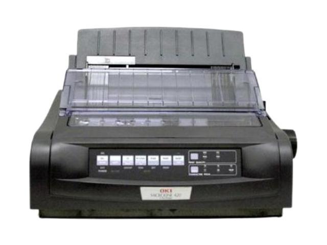 OKIDATA MICROLINE 420 Black (91909703) - Parallel&Serial, USB 9 pin 120V Up to 570cps 240 x 216 Dot Matrix Printer