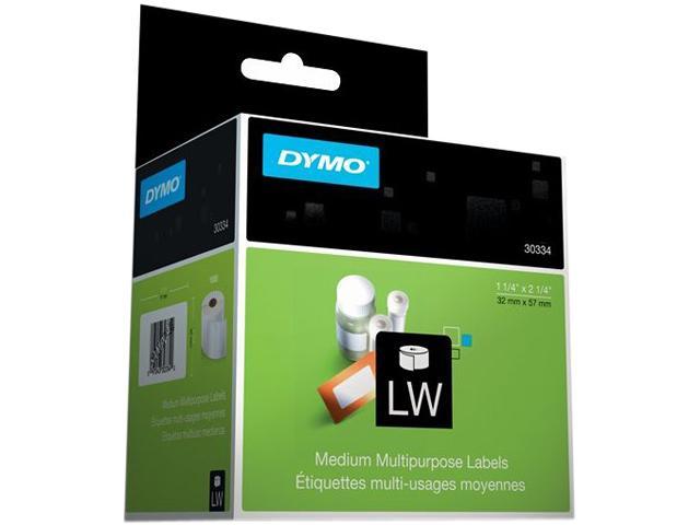 Dymo 30334 LW Multi-Purpose Labels, Medium 2 1/4" x 1 1/4" - 1000 Labels/Roll
